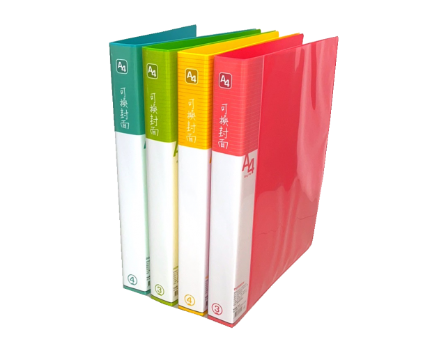 A4 新橫紋可換封面4孔夾 (V649-73) 1