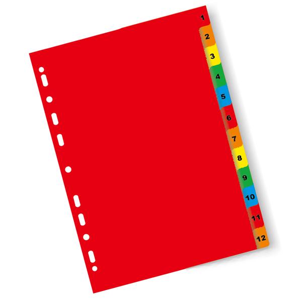 Colorful Index - 12 Dividers